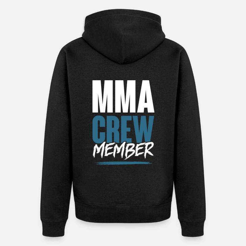 Équipage MMA - Veste à capuche bio Premium Unisexe - noir