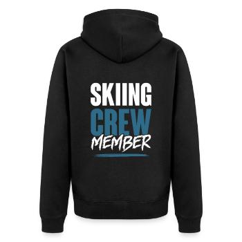 Équipe de ski - Veste à capuche bio Premium Unisexe - noir - Dos - Nico (187cm)