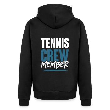 Équipe de tennis - Veste à capuche bio Premium Unisexe - noir - Dos - Nico (187cm)
