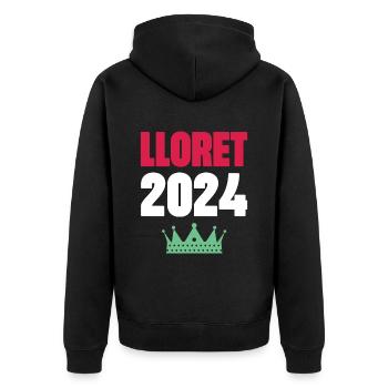 Jours fériés Lloret De Mar 2024 - Veste à capuche bio Premium Unisexe - noir - Dos - Nico (187cm)