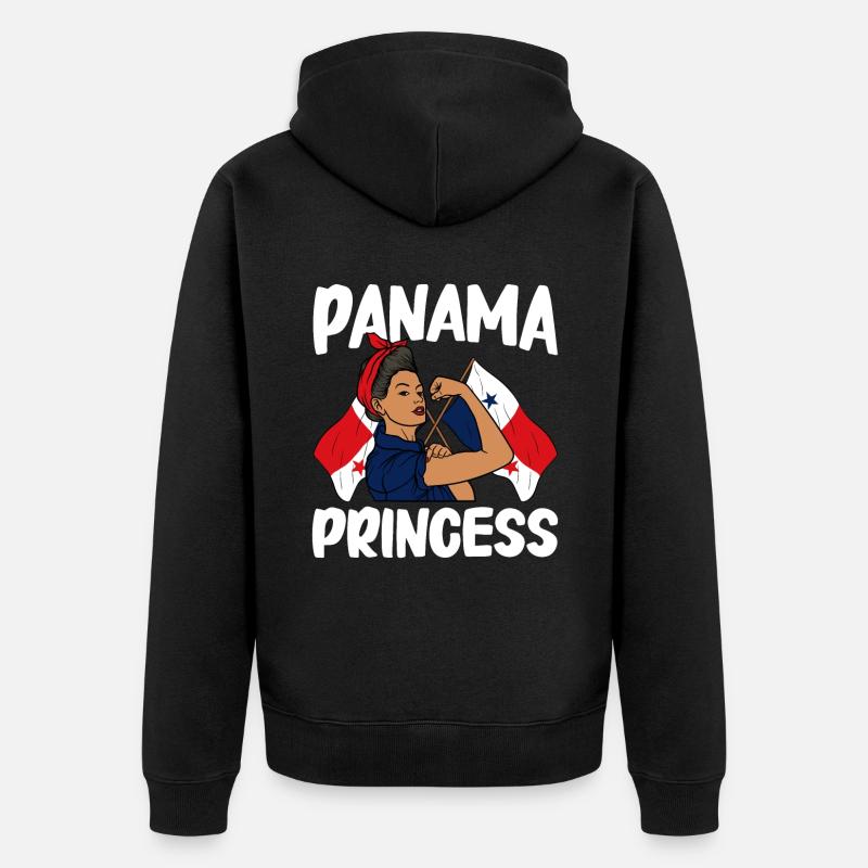 Drapeau panaméen Drapeau panaméen - Veste à capuche bio Premium Unisexe - noir