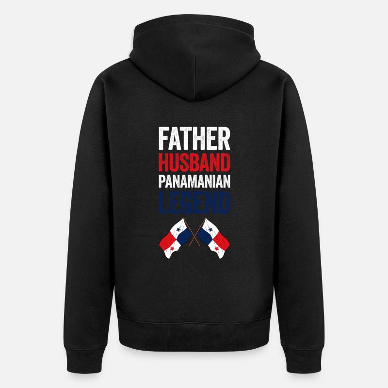 Drapeau panaméen Drapeau panaméen - Veste à capuche bio Premium Unisexe - noir