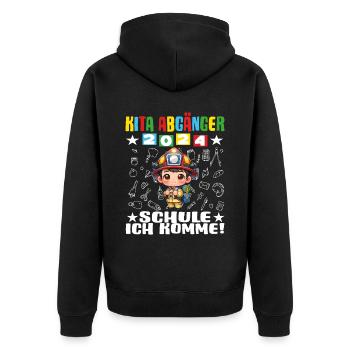 Daycare Leavers 2024 School Enrollment 2024 - Unisex Premium Organic Zip Hoodie - black - Back - Nico (187cm)
