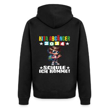 Daycare Leavers 2024 School Enrollment 2024 - Unisex Premium Organic Zip Hoodie - black - Back - Nico (187cm)