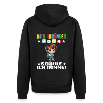 Daycare Leavers 2024 School Enrollment 2024 - Unisex Premium Organic Zip Hoodie - black - Back - Nico (187cm)