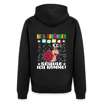 Daycare Leavers 2024 School Enrollment 2024 - Unisex Premium Organic Zip Hoodie - black - Back - Nico (187cm)
