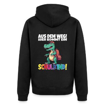 Écoliers 2024 Inscriptions scolaires Retour à l’école - Veste à capuche bio Premium Unisexe - noir - Dos - Nico (187cm)