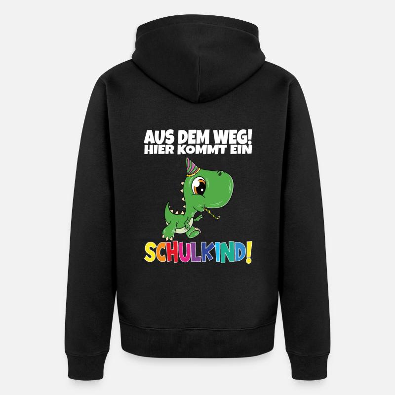 Écolier 2024 entrant à l'école - Veste à capuche bio Premium Unisexe - noir