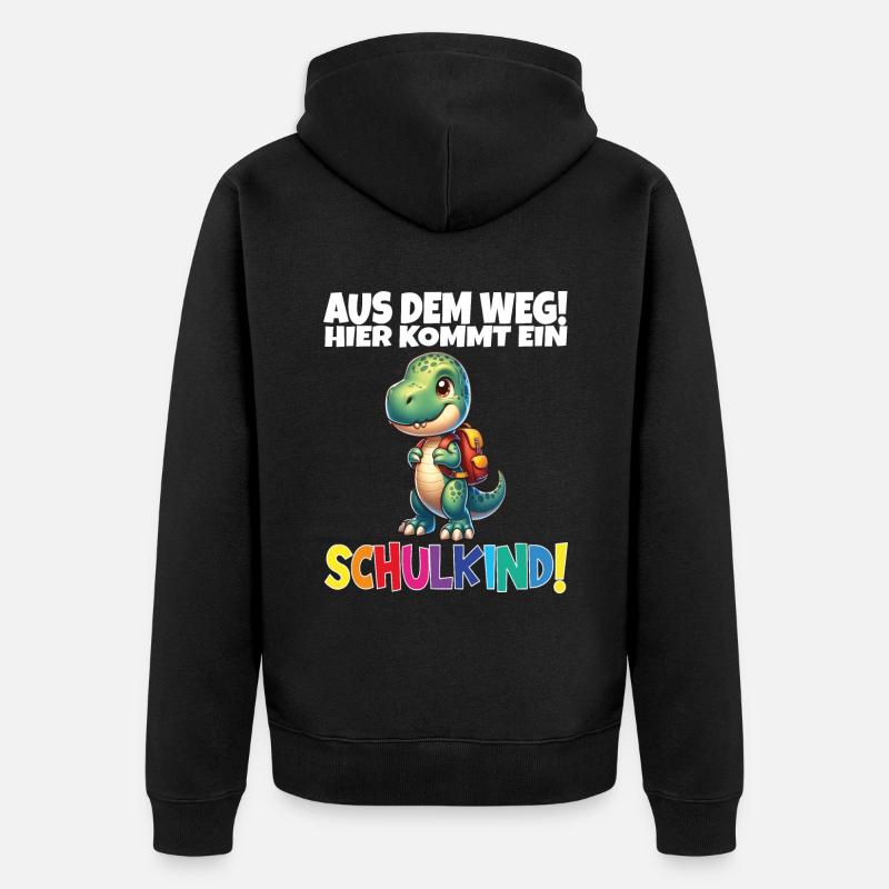 Écolier 2024 entrant à l'école - Veste à capuche bio Premium Unisexe - noir