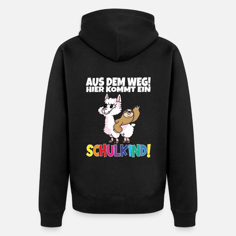 Écolier 2024 entrant à l'école - Veste à capuche bio Premium Unisexe - noir