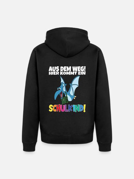 Écolier 2024 entrant à l'école - Veste à capuche bio Premium Unisexe - noir