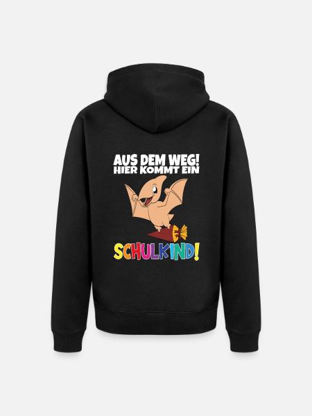 Écolier 2024 entrant à l'école - Veste à capuche bio Premium Unisexe - noir