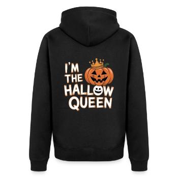 Halloween Women's Costume - Unisex Premium Organic Zip Hoodie - black - Back - Nico (187cm)