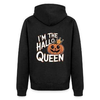 Halloween Women's Costume - Unisex Premium Organic Zip Hoodie - black - Back - Nico (187cm)