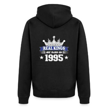 Cadeau d’anniversaire 1995 Millésime 1995 - Veste à capuche bio Premium Unisexe - noir - Dos - Nico (187cm)