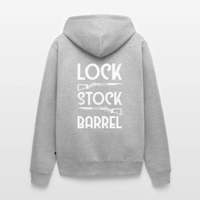 Vorderlader Muzzleloader Muzzle Loading Unisex Premium Organic Zip Hoodie