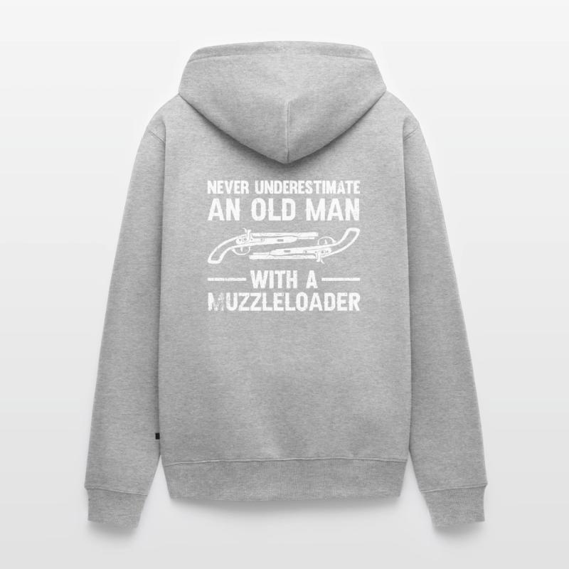 Vorderlader Muzzleloader Muzzle Loading Unisex Premium Bio Zip Hoodie