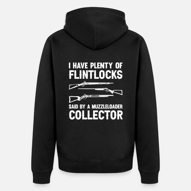 Vorderlader Muzzleloader Muzzle Loading - Unisex Premium Bio Zip Hoodie - Schwarz