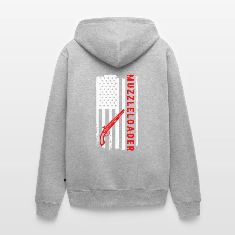 Vorderlader Muzzleloader Muzzle Loading Unisex Premium Bio Zip Hoodie