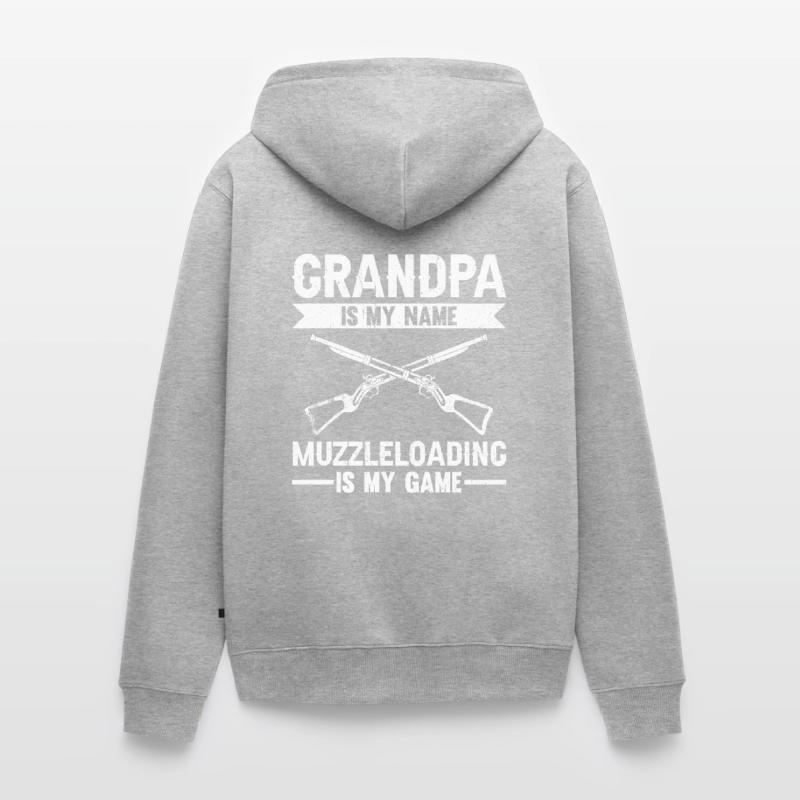 Vorderlader Muzzleloader Muzzle Loading Unisex Premium Bio Zip Hoodie