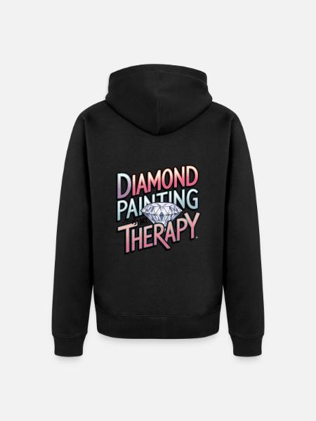 Diamond Painting Diamond Painter - Unisex Premium Bio Zip Hoodie - Schwarz