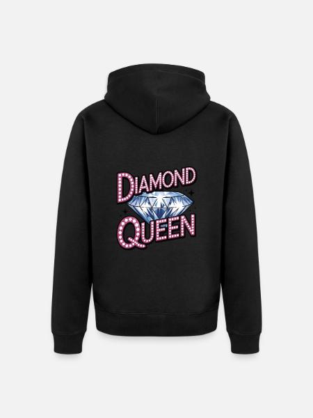 Diamond Painting Diamond Painter - Unisex Premium Organic Zip Hoodie - black