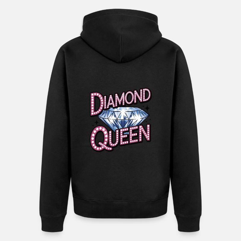 Peinture au diamant Diamond Painter - Veste à capuche bio Premium Unisexe - noir