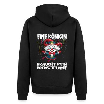 Karneval Kostüm Fasching Fastnacht - Unisex Premium Bio Zip Hoodie - Schwarz - Hinten - Nico (187cm)