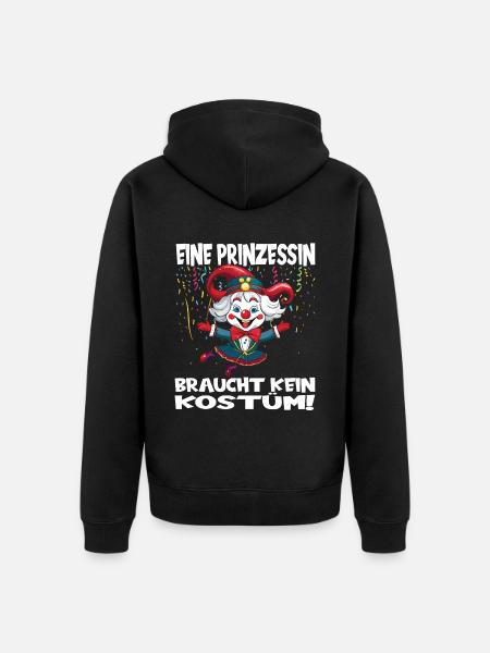 Karneval Kostüm Fasching Fastnacht - Unisex Premium Bio Zip Hoodie - Schwarz