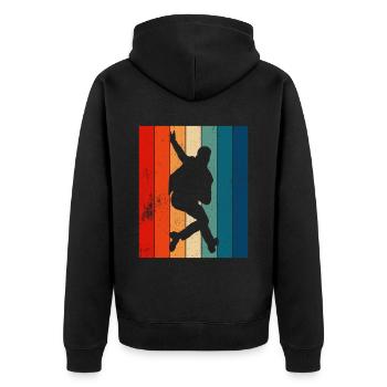 Tap Dance Tap Dancing Tap Dancer - Unisex Premium Organic Zip Hoodie - black - Back - Nico (187cm)