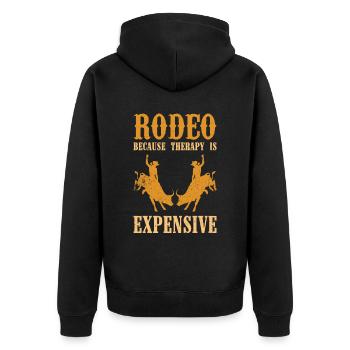 Tenue de rodéo Équitation de taureau - Veste à capuche bio Premium Unisexe - noir - Dos - Nico (187cm)