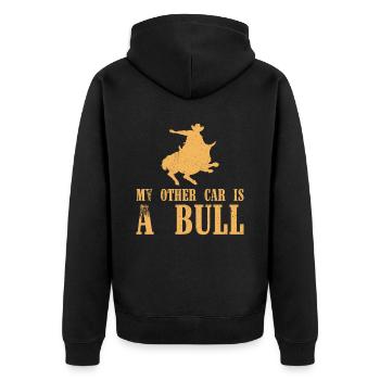 Tenue de rodéo Équitation de taureau - Veste à capuche bio Premium Unisexe - noir - Dos - Nico (187cm)