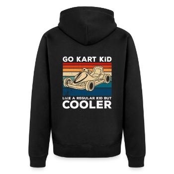 Go Kart Kart Driver Go Kart Racing - Veste à capuche bio Premium Unisexe - noir - Dos - Nico (187cm)