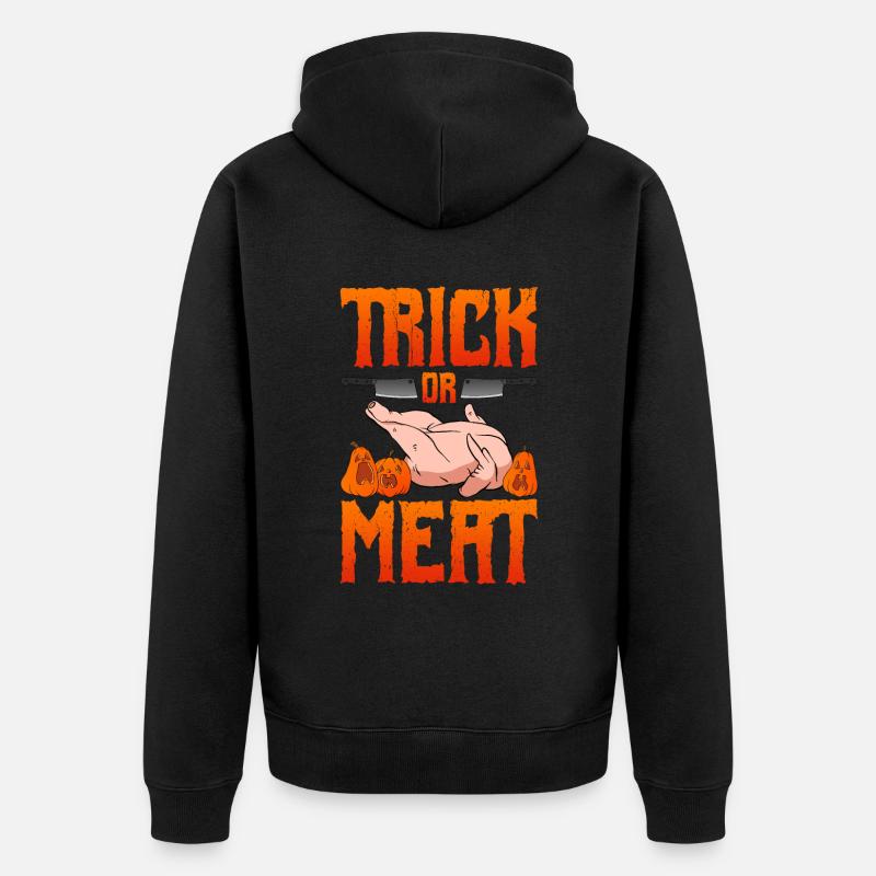 Boucher d’Halloween Boucher d’Halloween - Veste à capuche bio Premium Unisexe - noir