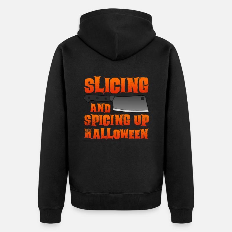 Boucher d’Halloween Boucher d’Halloween - Veste à capuche bio Premium Unisexe - noir