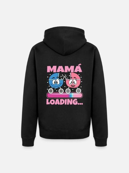 scMama 2024 Expectant Mother Pregnancy - Unisex Premium Organic Zip Hoodie - black