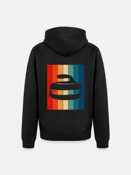 Curling Sport Curling - Unisex Premium Organic Zip Hoodie - black
