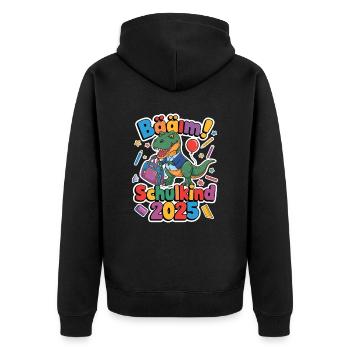 School Child 2025 School Enrollment Back to School - Unisex Premium Organic Zip Hoodie - black - Back - Nico (187cm)