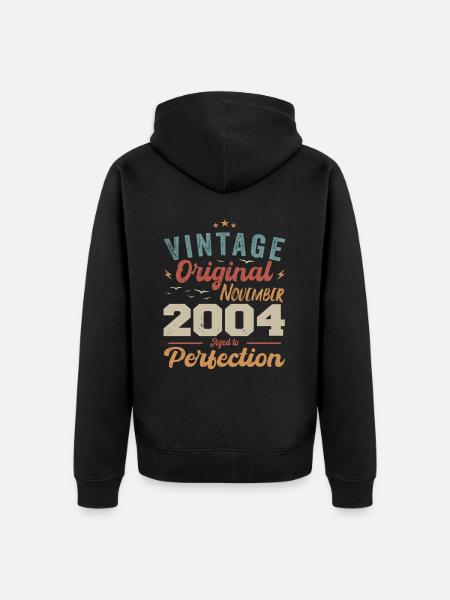 Legendary since November 2004 - 2004 - Unisex Premium Organic Zip Hoodie - black