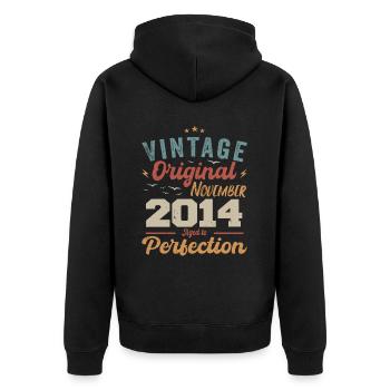 Légendaire depuis novembre 2014 - 2014 - Veste à capuche bio Premium Unisexe - noir - Dos - Nico (187cm)