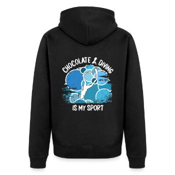 Plongeurs Plongée sous-marine Plongée sous-marine Plongée sous-marine - Veste à capuche bio Premium Unisexe - noir - Dos - Nico (187cm)
