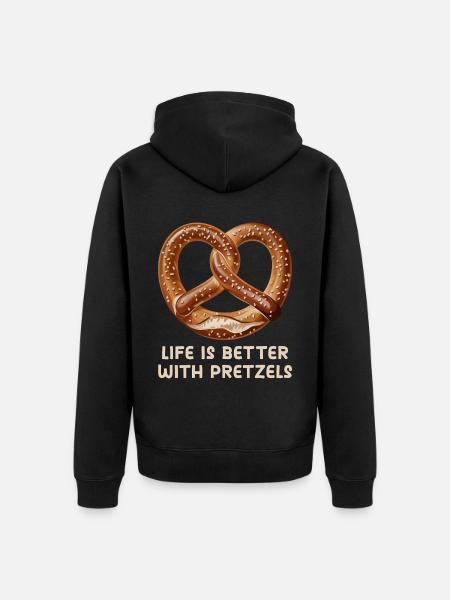 Bretzels Dire Bretzel Bretzel Bretzel Baker - Veste à capuche bio Premium Unisexe - noir