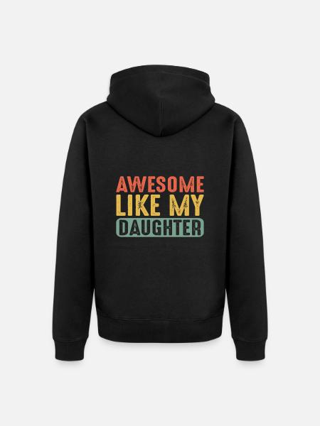 Father's Day - Unisex Premium Organic Zip Hoodie - black