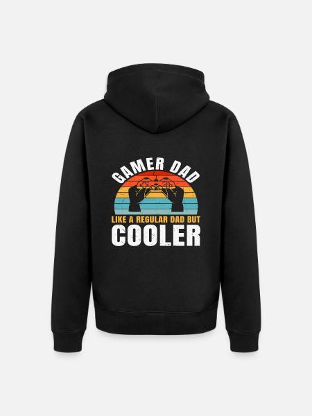 Bester Vater - Unisex Premium Bio Zip Hoodie - Schwarz