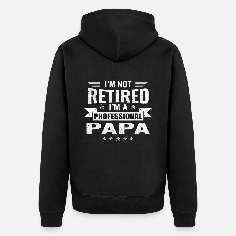Fête des Pères - Veste à capuche bio Premium Unisexe - noir