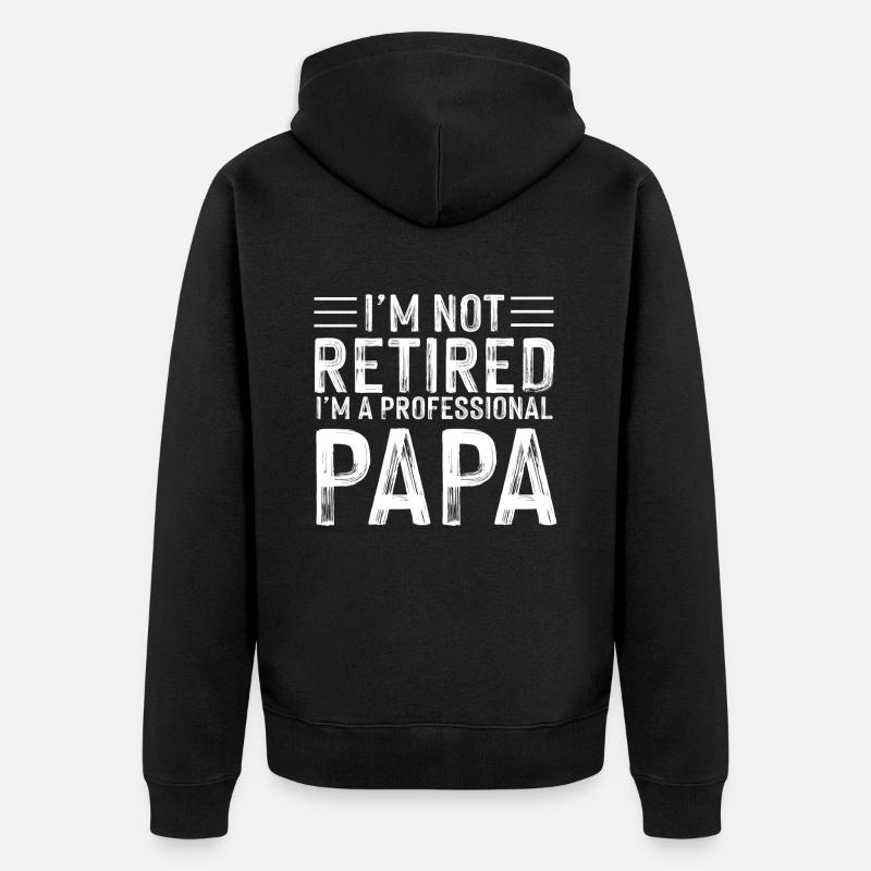 Fête des Pères - Veste à capuche bio Premium Unisexe - noir