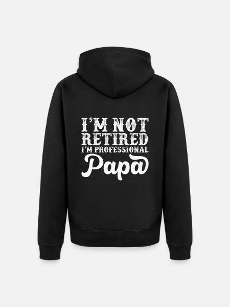 Father's Day - Unisex Premium Organic Zip Hoodie - black