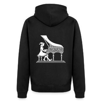 Elf Piano Concerto - Veste à capuche bio Premium Unisexe - noir - Dos - Nico (187cm)