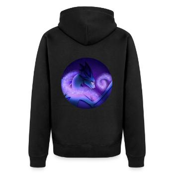 Dragon Poussière d’Étoile - Veste à capuche bio Premium Unisexe - noir - Dos - Nico (187cm)
