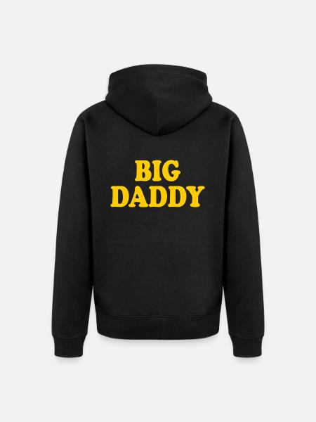 Big daddy - Unisex Premium Organic Zip Hoodie - black